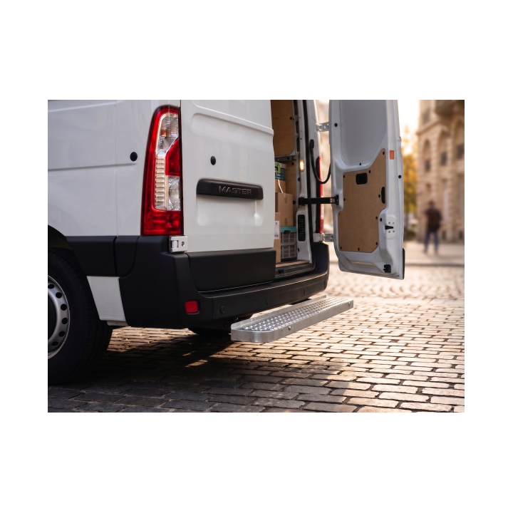 Marchepied arrière fixe sans ferrure d'attelage 1300X200 RENAULT Master III L2H2