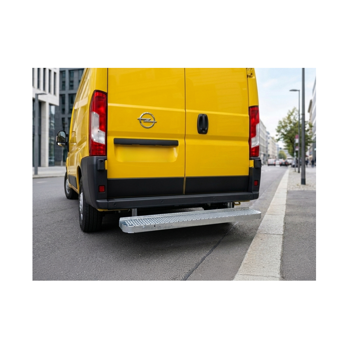 Marchepied arrière fixe sans ferrure d'attelage 1300X200 OPEL Movano L3H2