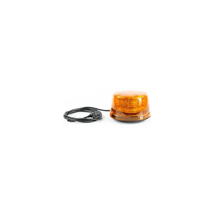 Gyrophare B19 - 24 LEDS - 14 Flash prog - magnétique - ORANGE - Allume cigare