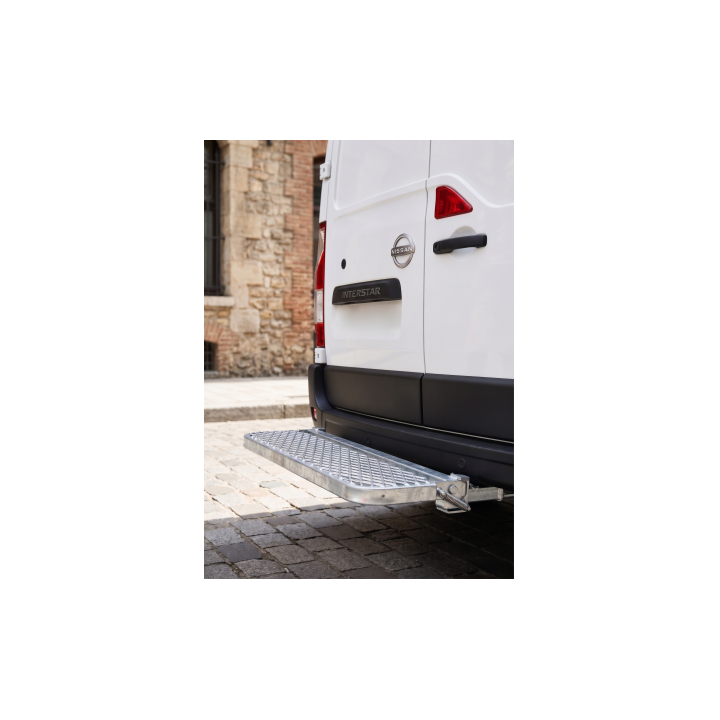 Marchepied arrière relevable sans attelage avec radar de recul 1200x200 NISSAN NV 400 III INTERSTAR L3H3 traction